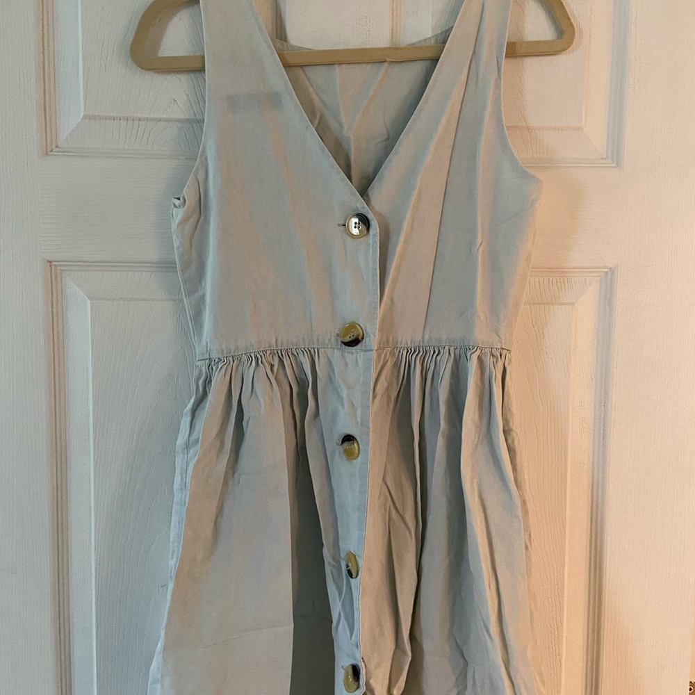 Button Down Chambray style dress